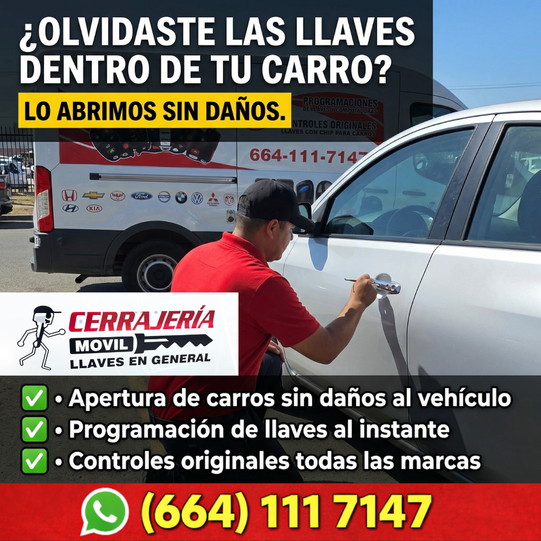 Cerrajería móvil anuncio